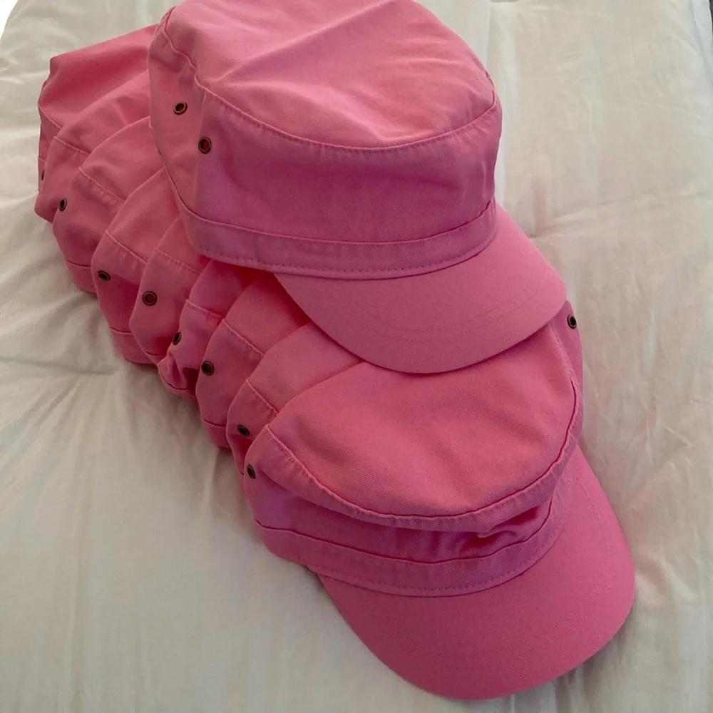 Pkg of 10 🆕 Pink Cotton Ladies Hats! A REAL STEAL at $9. for all 10 ! BULK SALE! - Picture 3 of 5
